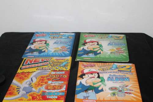 4 Pokemon Tazo Albums
