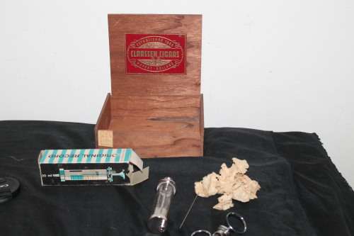 2 Glass Syringes and Needles