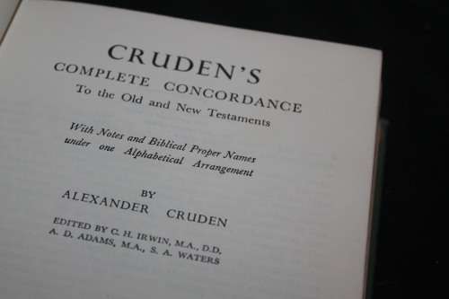 Cruden`s Complete Concordance to the old and new testament