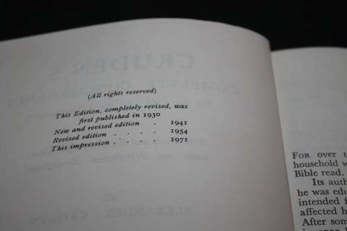 Cruden`s Complete Concordance to the old and new testament