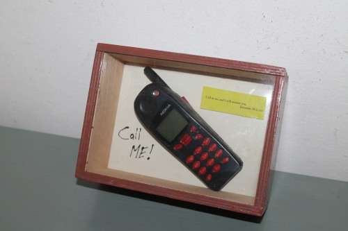 Boxed Cell Phone Display