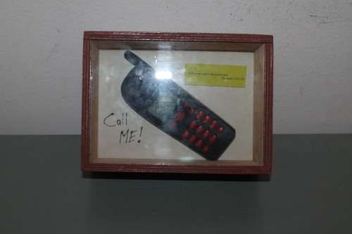 Boxed Cell Phone Display