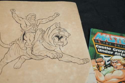 MOTU He Man Coloring in Book and Reading Book