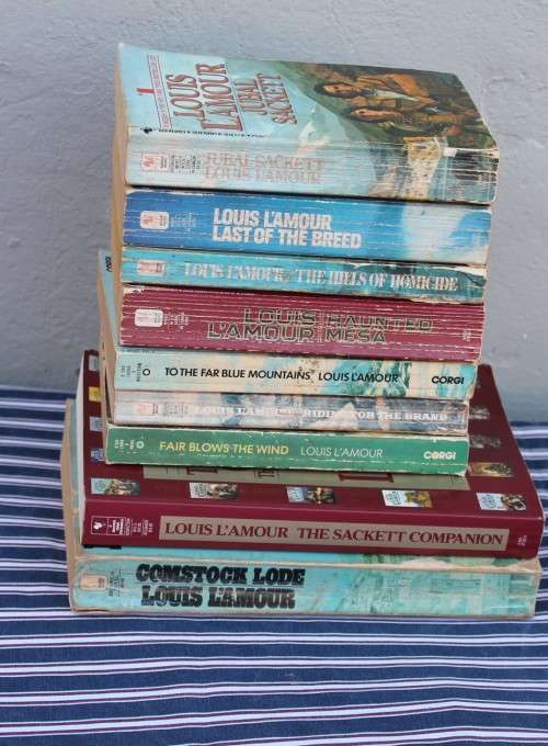 9 Assorted Louis L`Amour Books