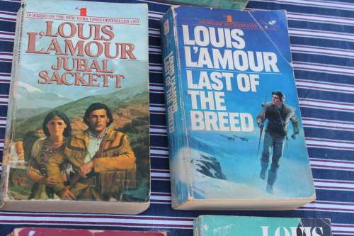 9 Assorted Louis L`Amour Books
