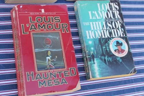 9 Assorted Louis L`Amour Books