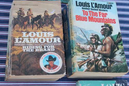 9 Assorted Louis L`Amour Books
