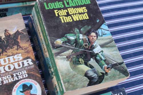 9 Assorted Louis L`Amour Books