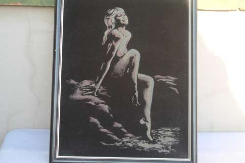 Vintage Velvet Painting