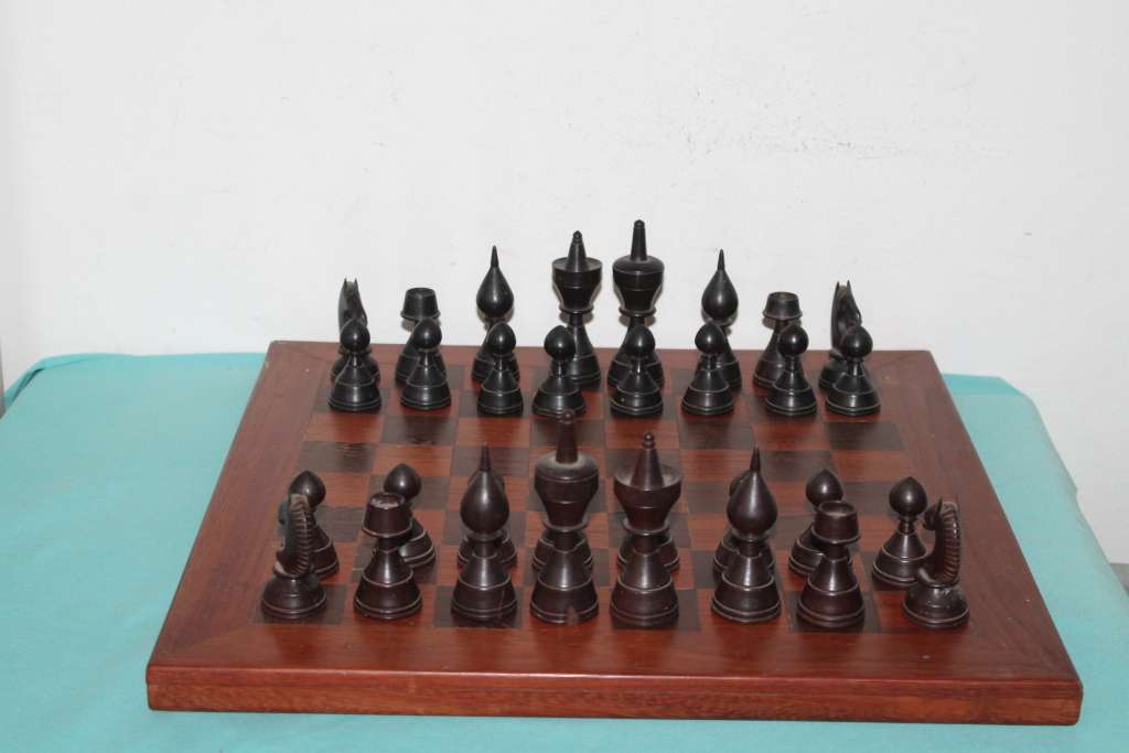 Wooden Chess set with board