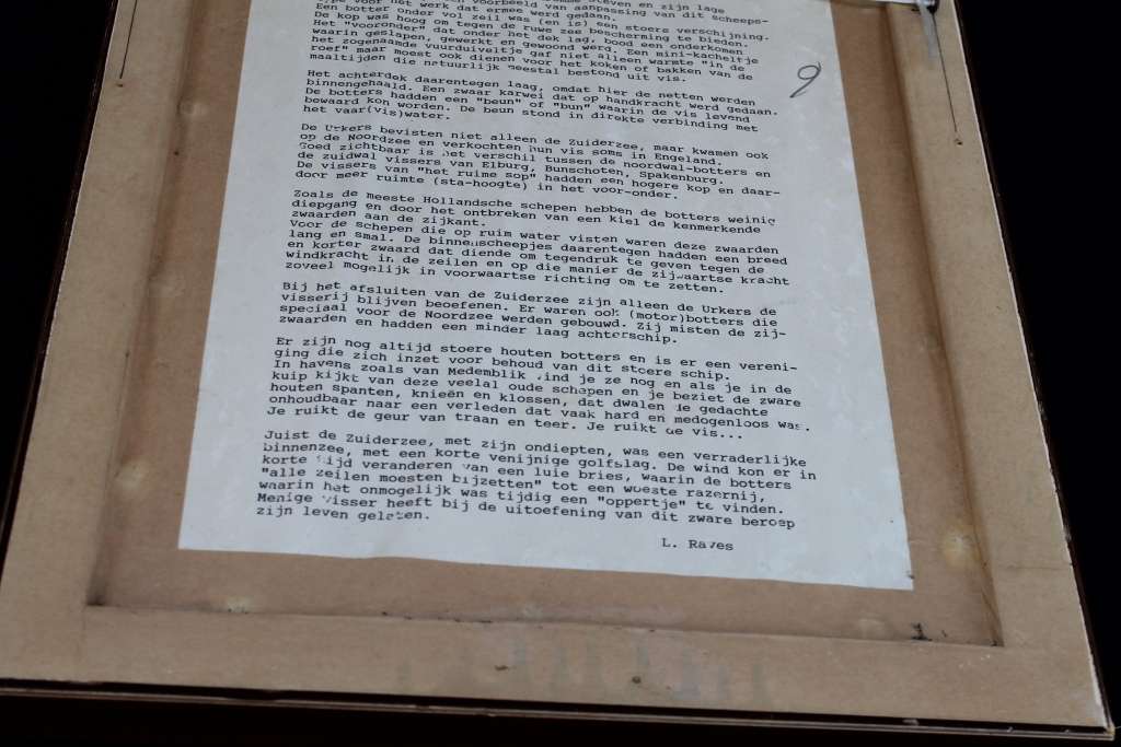 Framed Oil of a boat