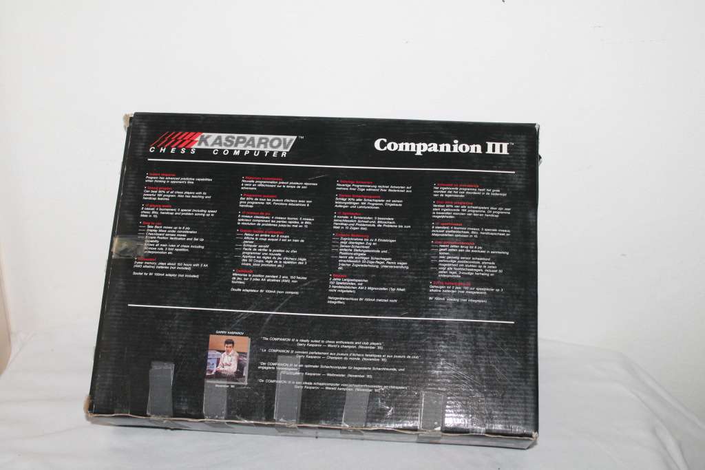 Kasparov Companion III Chess Computer Boxed
