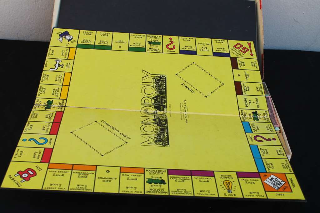Monopoly has wooden pieces / 2 Boards No 4