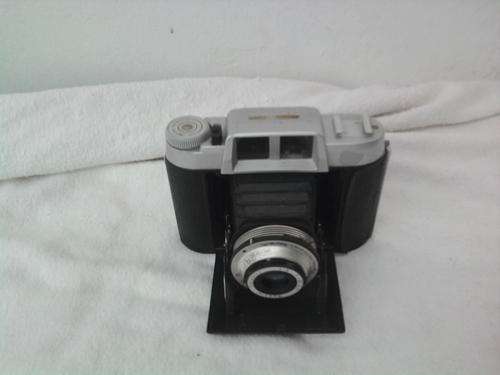 Vintage Bellows Camera with Leather Case