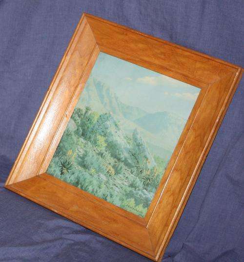 Oak Frame with J Volschenk 1934 print