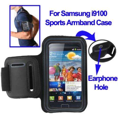 Sports Armband Case with Earphone Hole for Samsung Galaxy S2 / i9100 (Gray)
