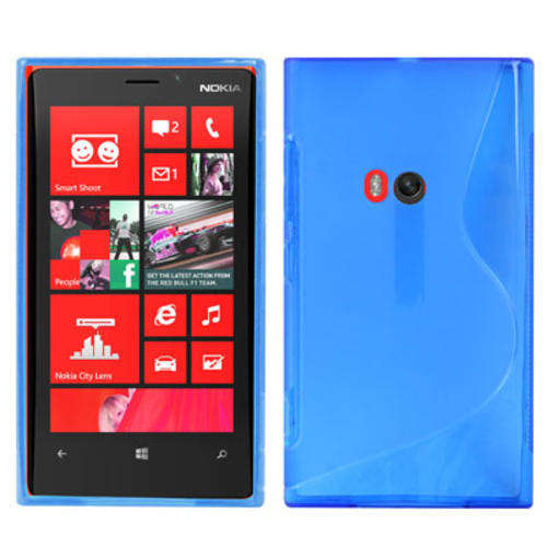 S Type TPU Protection Case for Nokia Lumia 920 (Blue)