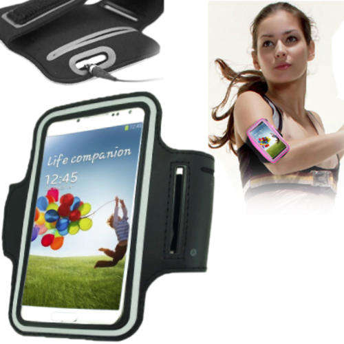 Sports Armband Case with Earphone Hole for Samsung Galaxy S3 / S4 / i9500 / i9300 (Black)