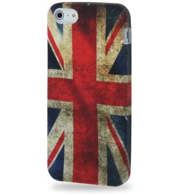 Retro United Kingdom Flag Style TPU Case for iPhone 5