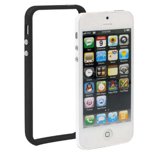 Plastic Bumper Frame with Buttons for iPhone 5 (Black)