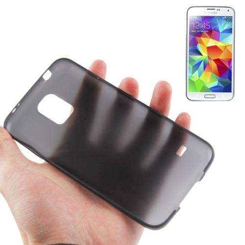 0.3mm Ultra-thin Polycarbonate TPU Protection Shell for Samsung Galaxy S5 / i9600, Black