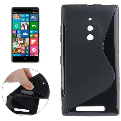 S Line Anti-slip Frosted TPU Protective Case for Nokia Lumia 830(Black)