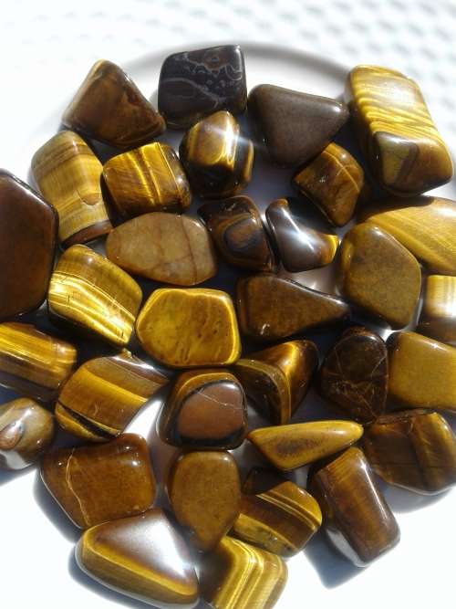 Tiger's Eye Gold Tumble Stones