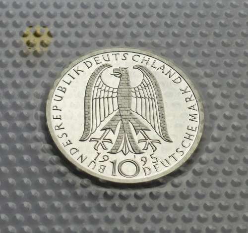 GERMANY >> 10 DM PROOF COIN 1995 <> (SILVER ) <> "Dresden's Frauenkirche "