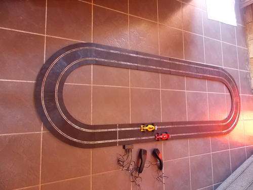 SkyLectric Set, With cars, Remote and tracks.