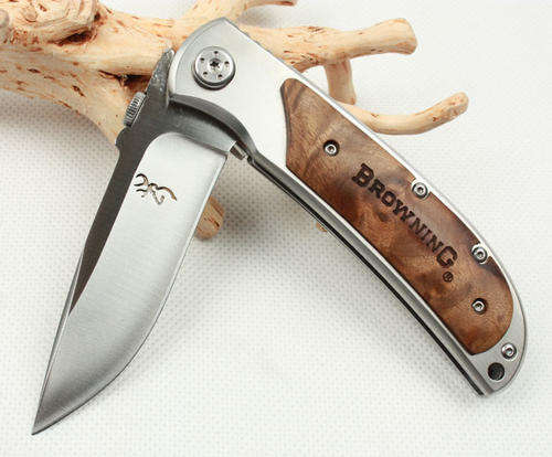 Browning Pocket Folding Knife Solid Outdoor Survival Camping Hunting