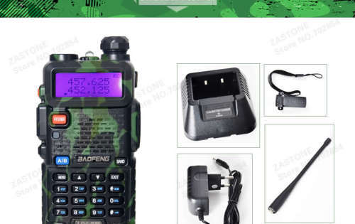 BaoFeng UV-5R Dual UHF/VHF Radio Transceiver + 3800mah Battery+Programming cable