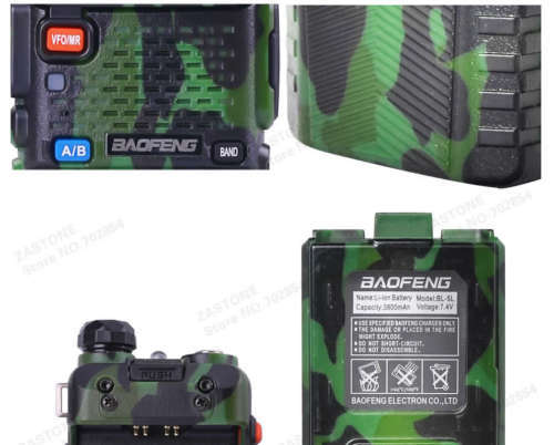 BaoFeng UV-5R Dual UHF/VHF Radio Transceiver + 3800mah Battery+Programming cable