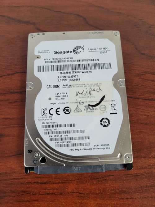 Seagate Laptop 2.5` 500GB HDD