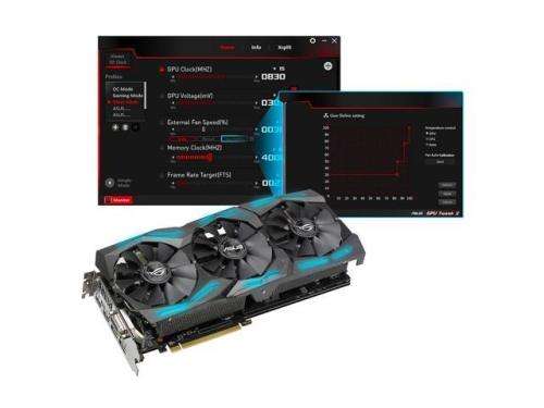 Asus ROG Strix Radeon RX 580 8GB Gaming Top OC Edition GDDR5 DP HDMI DVI VR Ready AMD Graphics Card