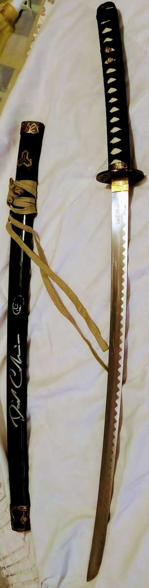 2003 KILL BILL BEATRICE'S HANZO KATANA AUTOGRAPHED BY THE LATE DAVID CARRADINE (1936-2009) WITH COA!