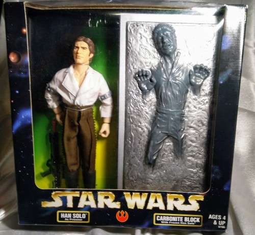 1998 KENNER - STAR WARS - 30CM HAN SOLO AND CARBONITE  PRISON