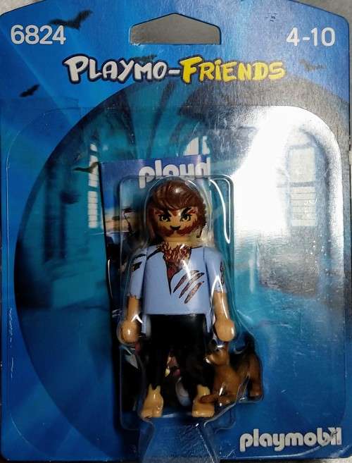 PLAYMOBIL - WEREWOLF and DOG -RARE
