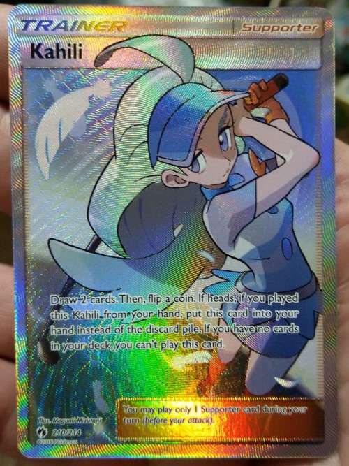 Nintendo Pokemon Trading Cards - Kahili - 210/214 - Full Art Ultra Rare