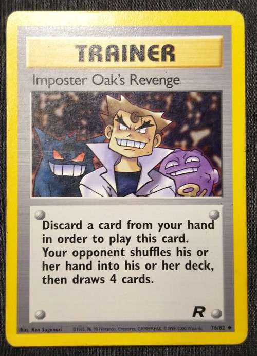 Pokemon Trading Cards - Imposter Oak`s Revenge- 76/82 -  Team Rocket Unlimited