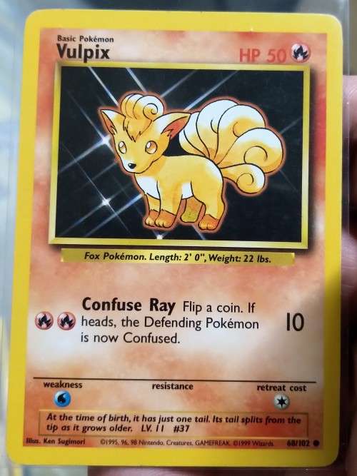 POKEMON CARDS - Vulpix - 68/102 - 1999 Base Set Unlimited Singles*