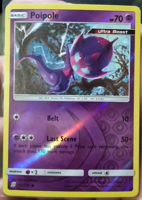POKEMON CARDS - Poipole - 102/236 - Reverse Holo Sun and Moon- Unified Minds