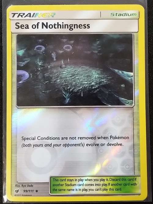POKEMON CARDS - Sea of Nothingness - 99/111 - Reverse Holo Sun and Moon: Crimson Invasion