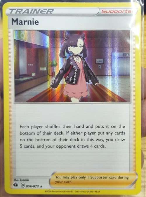 POKEMON CARDS - Marnie - 056/073 - Holo Rare Champion`s Path Singles