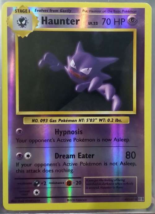 POKEMON CARDS - Haunter - 48/108 - Reverse Holo XY: Evolutions