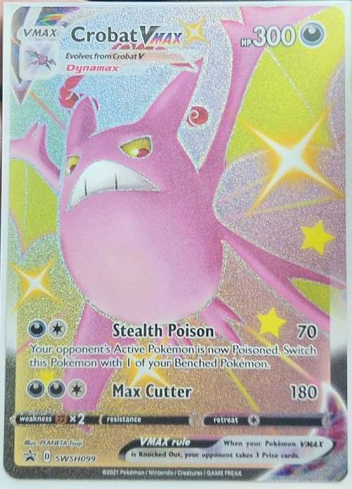 POKEMON CARDS - Crobat VMAX - SWSH099 - Shiny Promo Pokemon Sword and Shield Promos