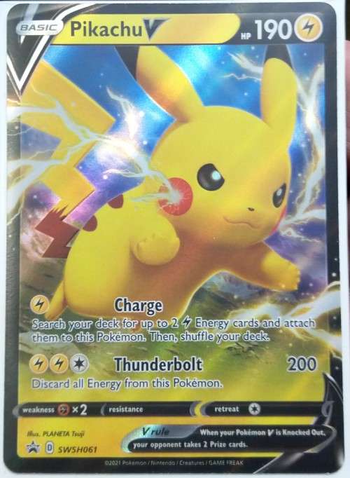 POKEMON CARDS - Pikachu V - SWSH061 - Promo Pokemon Sword and Shield Promos