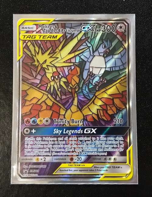 POKEMON CARDS - Moltres and Zapdos and Articuno GX - SM210 - Alternate Art Promo - Hidden Fates*