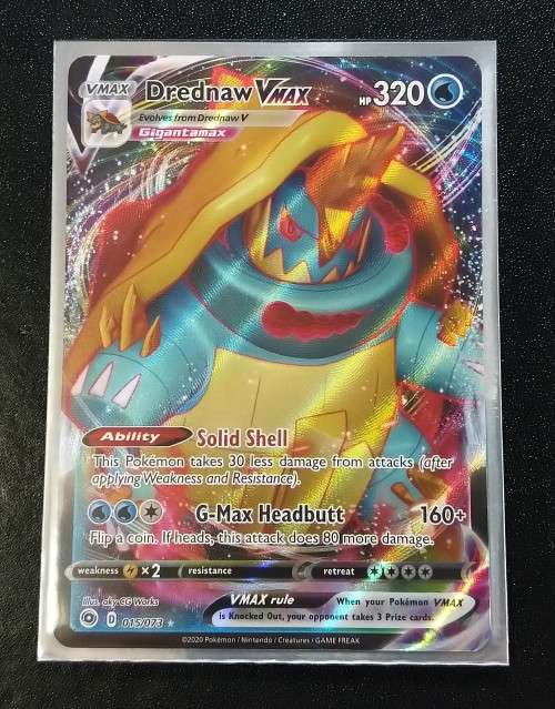 POKEMON CARDS - Drednaw VMAX - 015/073 - Ultra Rare Champion`s Path Singles
