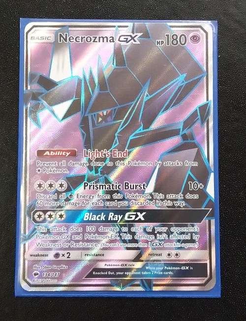 POKEMON CARDS - Necrozma GX - 134/147 - Full Art Ultra Rare Sun and Moon: Burning Shadows Singles