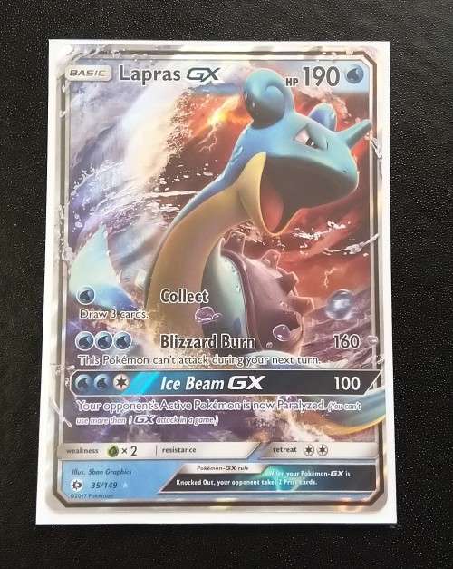POKEMON CARDS - Lapras GX - 35/149 - Ultra Rare Sun and Moon (Base Set) Singles